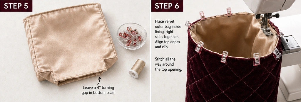 Elegant Velvet Quilted Gift Bags for Luxury Presents