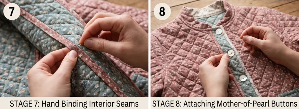Floral Prairie Quilt Jacket for Soft Vintage Style