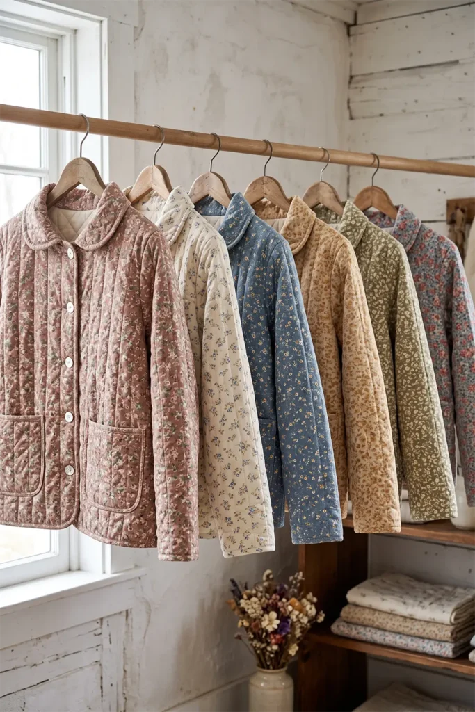 Floral Prairie Quilt Jacket for Soft Vintage Style