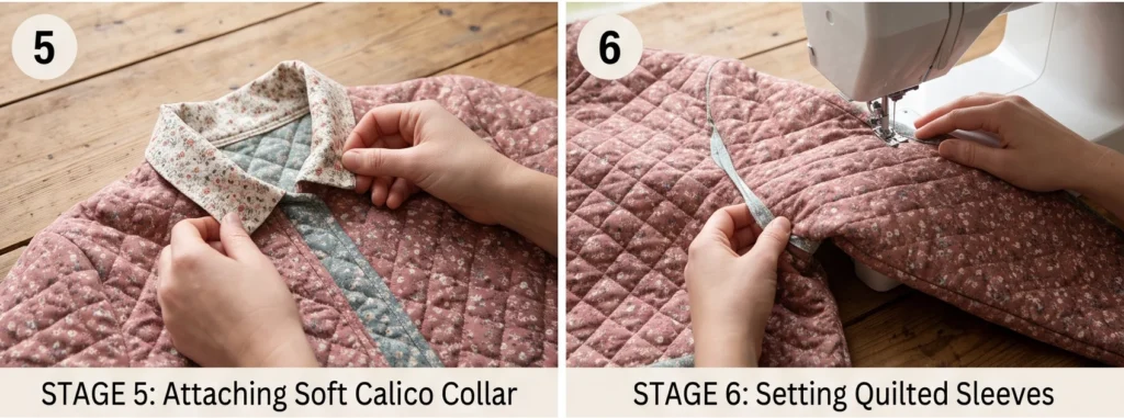 Floral Prairie Quilt Jacket for Soft Vintage Style