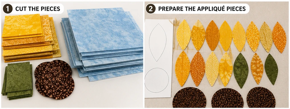 Golden Sunflower Quilt Patterns for Bright Autumn Décor