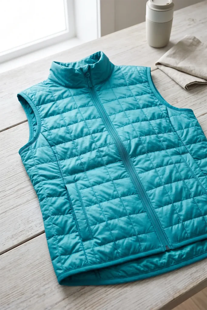Lightweight Packable Quilted Vest for Effortless Travel Style