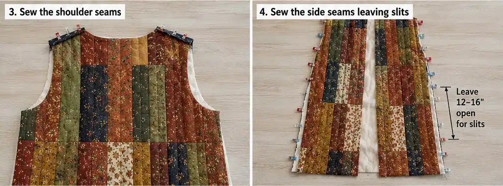 Longline Quilted Duster Vest for Effortless Layering