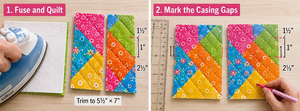 Mini Quilted Gift Pouches for Stocking Stuffers