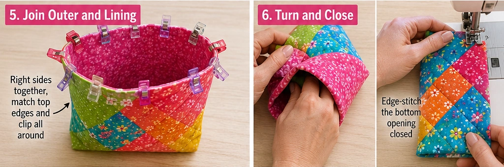 Mini Quilted Gift Pouches for Stocking Stuffers