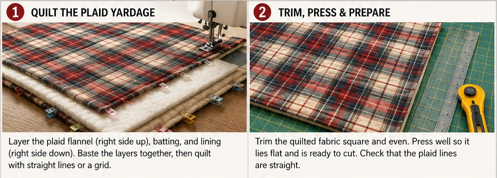 Plaid Quilted Shacket for Rustic Farmhouse Warmth