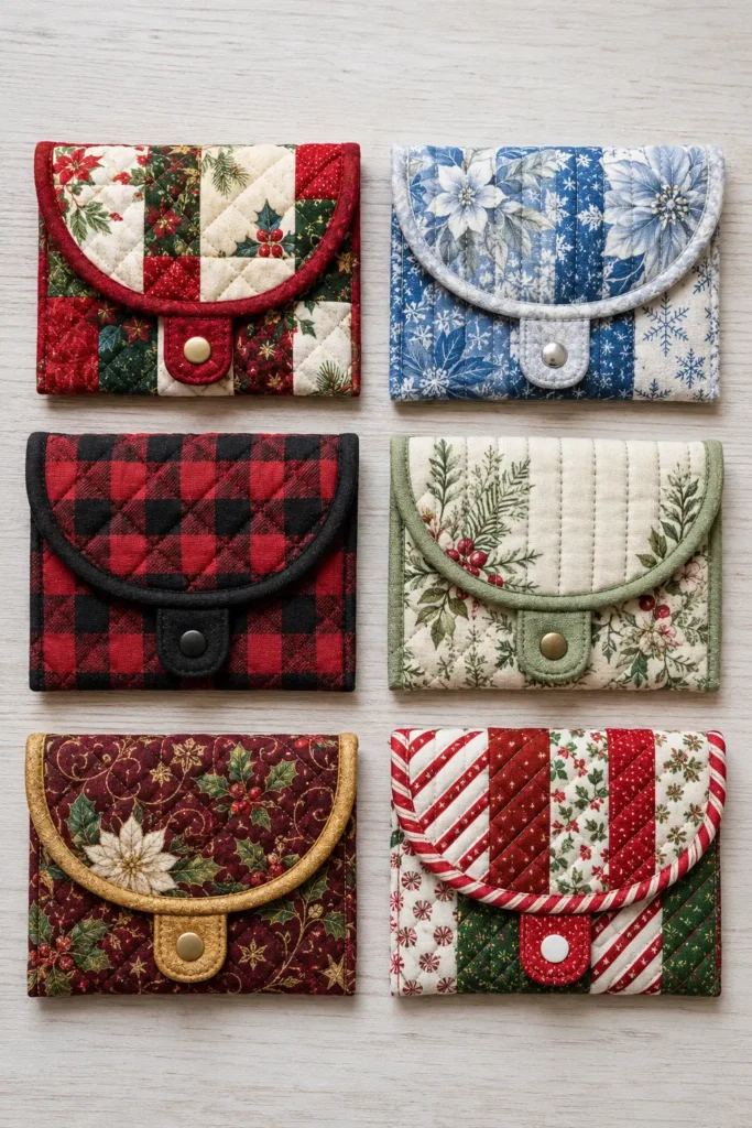 Quilted Gift Card Holder Pouch