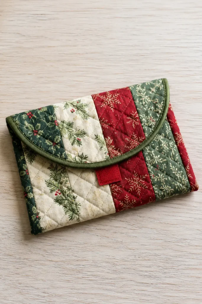 Quilted Gift Card Holder Pouch