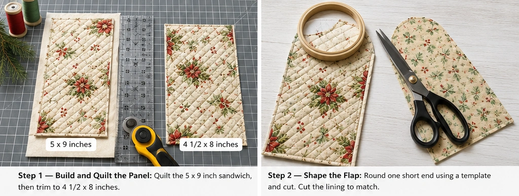 Quilted Gift Card Holder Pouch