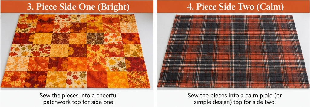 Reversible Fall Quilted Throws for Versatile Seasonal Styling