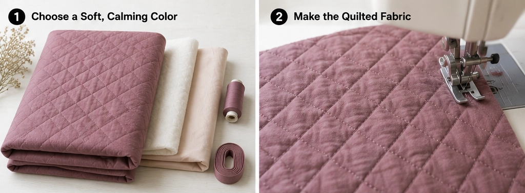 Shawl-Collar Quilted Wrap Vest for Soft Relaxing Elegance