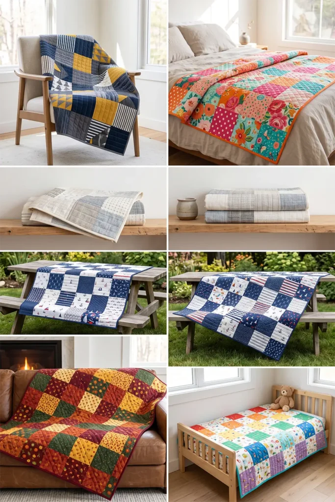 Simple Layer Cake Charm Quilt for Easy Beginner Projects