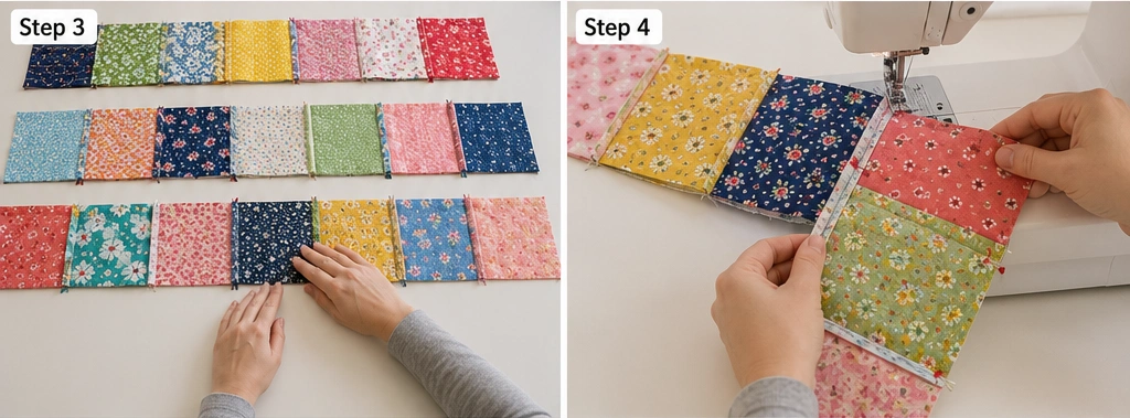 Simple Layer Cake Charm Quilt for Easy Beginner Projects