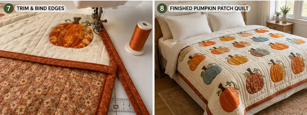 Vintage Pumpkin Patch Quilt Designs for Farmhouse Charm