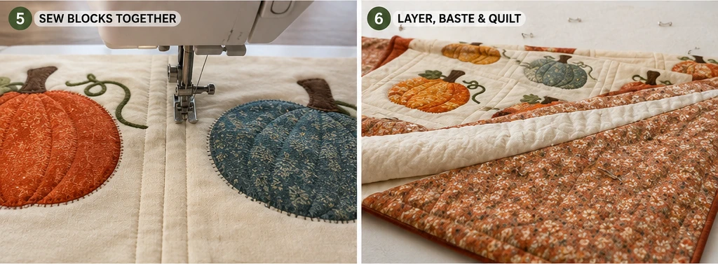 Vintage Pumpkin Patch Quilt Designs for Farmhouse Charm