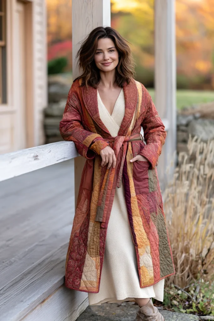 Belted Quilted Midi Jacket for a Flattering Feminine Silhouette