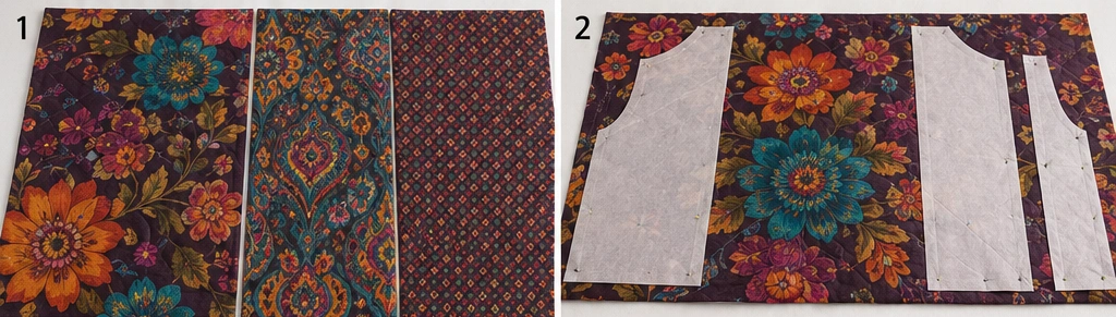 Boho Floral Quilted Jacket for a Pop of Autumn Color