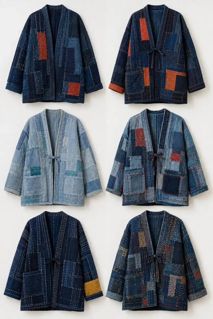 Reversible Sashiko Quilted Vest for Versatile Everyday Wear