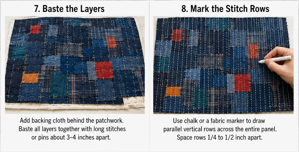 Boro-Inspired Patchwork Sashiko Jacket for Effortless Layering