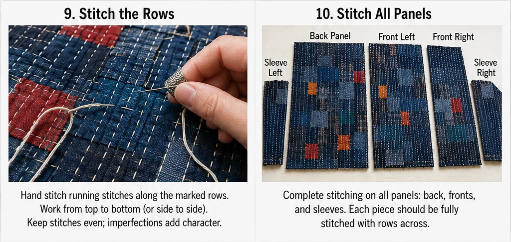 Boro-Inspired Patchwork Sashiko Jacket for Effortless Layering