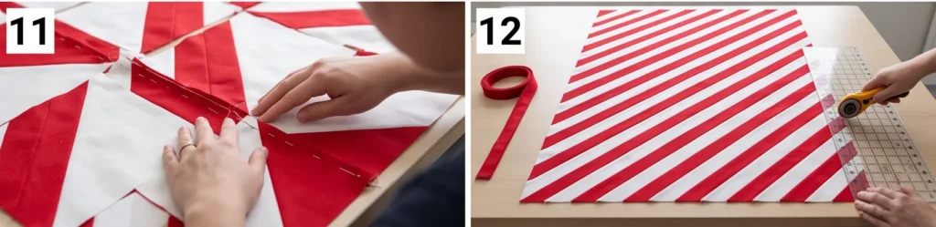 Candy Cane Stripe Jelly Roll Quilt for Cheerful Christmas Charm