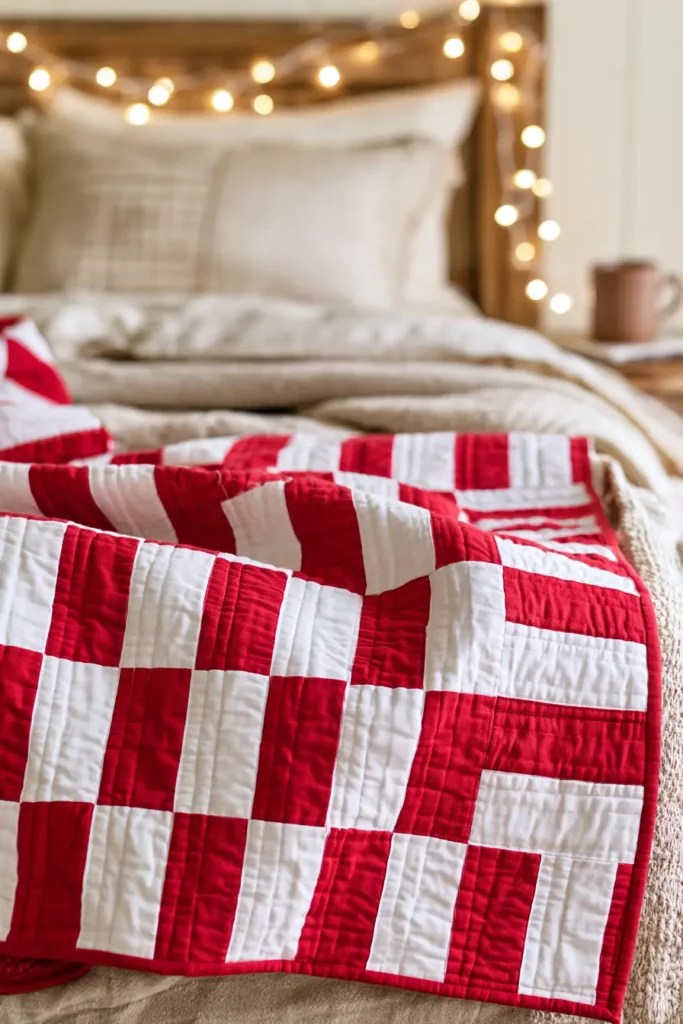 Candy Cane Stripe Jelly Roll Quilt for Cheerful Christmas Charm