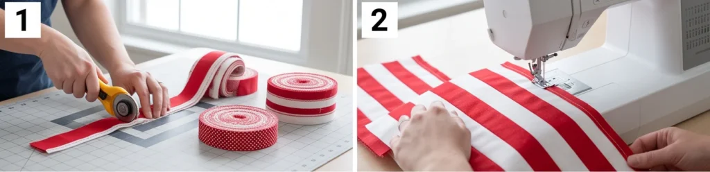 Candy Cane Stripe Jelly Roll Quilt for Cheerful Christmas Charm