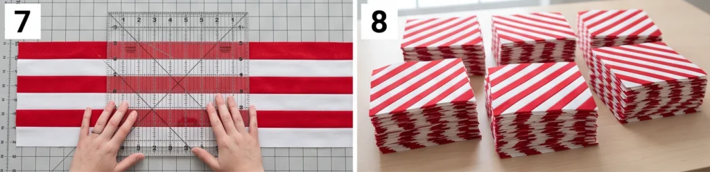 Candy Cane Stripe Jelly Roll Quilt for Cheerful Christmas Charm
