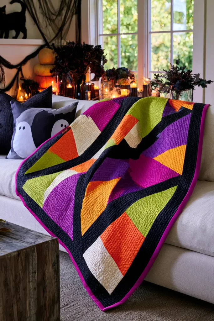 Candy Corn Half-Square Triangle Quilt Patterns