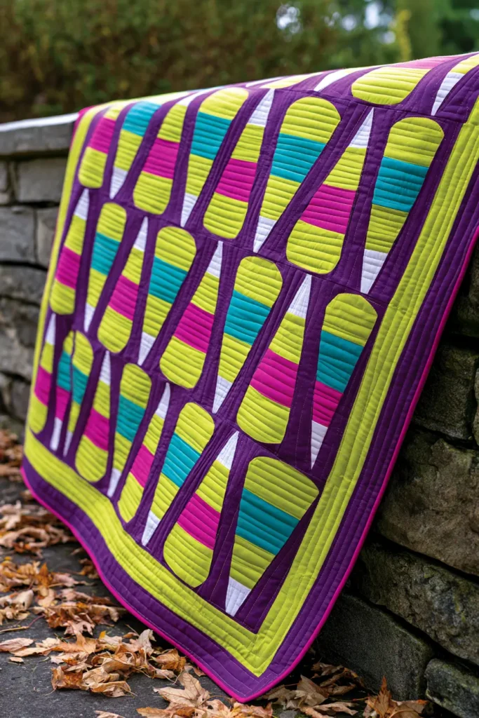Candy Corn Half-Square Triangle Quilt Patterns
