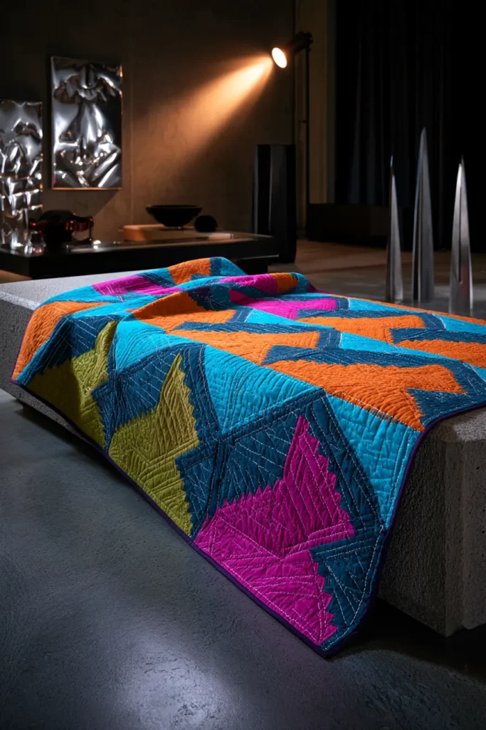 Candy Corn Half-Square Triangle Quilt Patterns