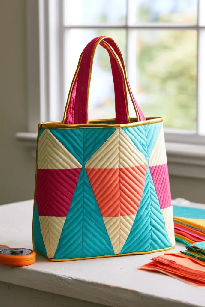 Candy Corn Quilted Treat Bag Patterns