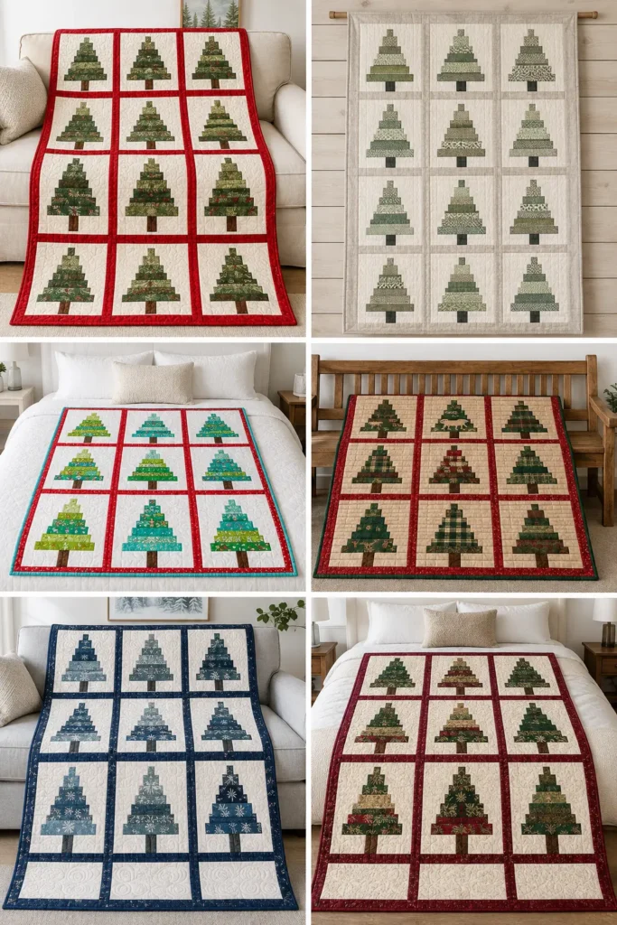 Christmas Tree Jelly Roll Quilt Patterns for Festive Holiday Décor