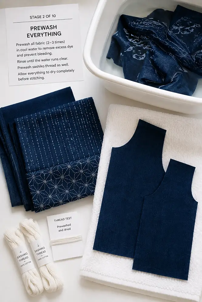 Classic Indigo Sashiko Quilted Jacket for Timeless Style