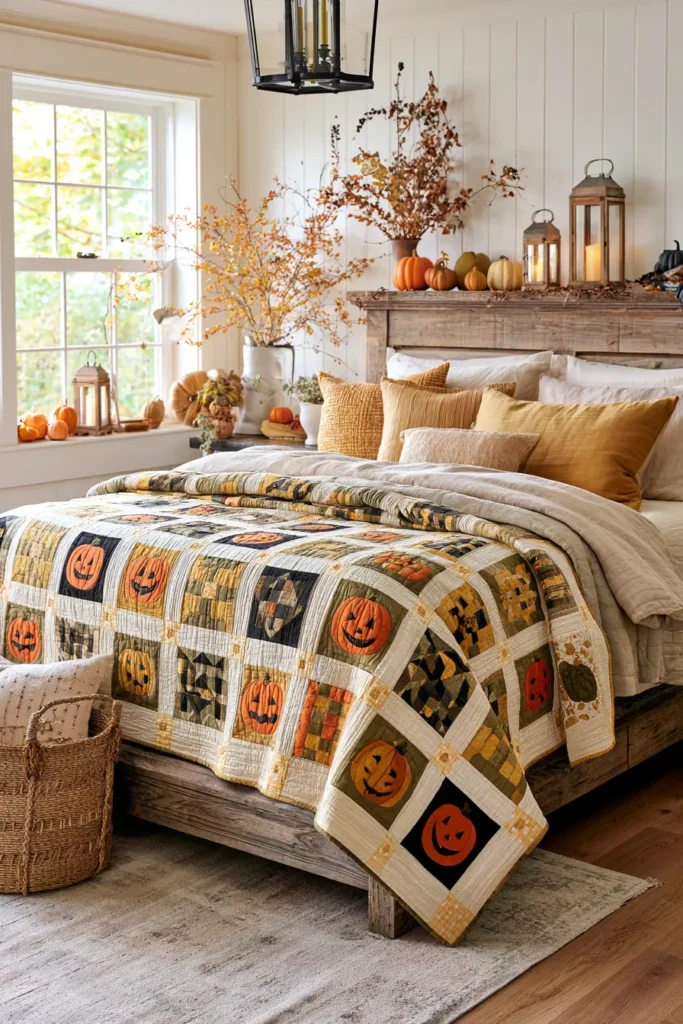 Classic Jack-o-Lantern and Pumpkin Patch Quilt Blocks