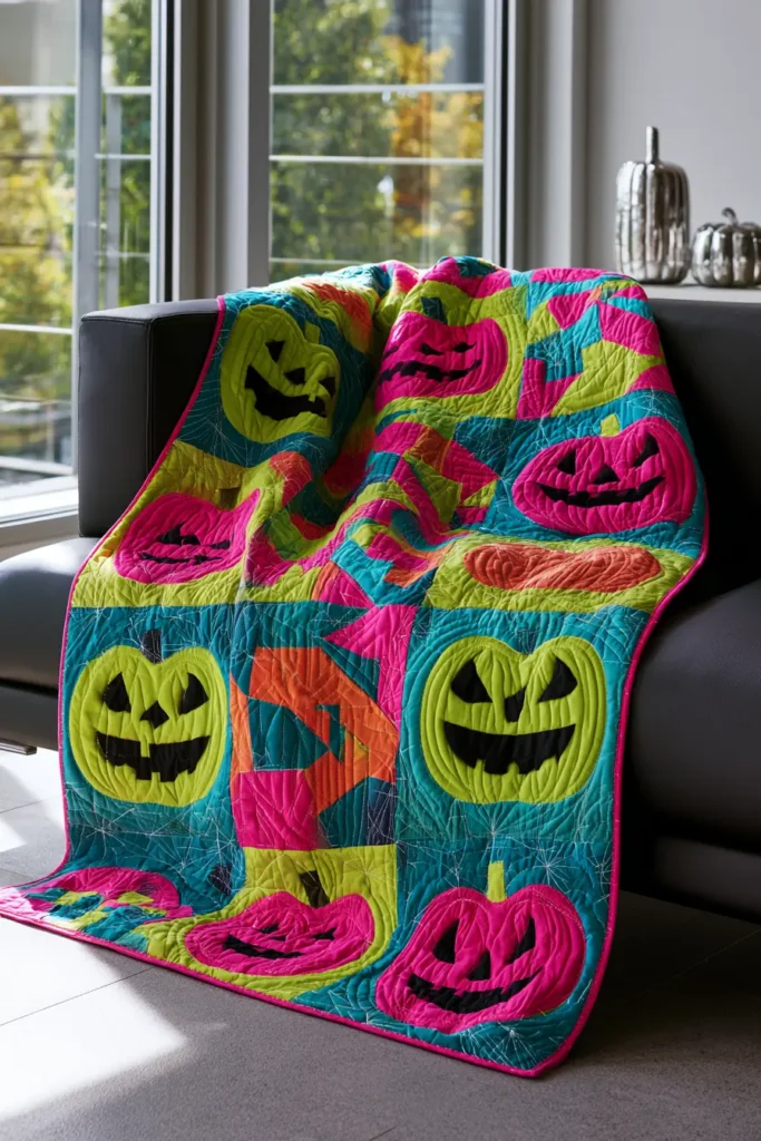Classic Jack-o-Lantern and Pumpkin Patch Quilt Blocks