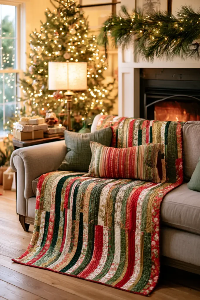 Classic Jelly Roll Race Quilt for a Fast Christmas Finish