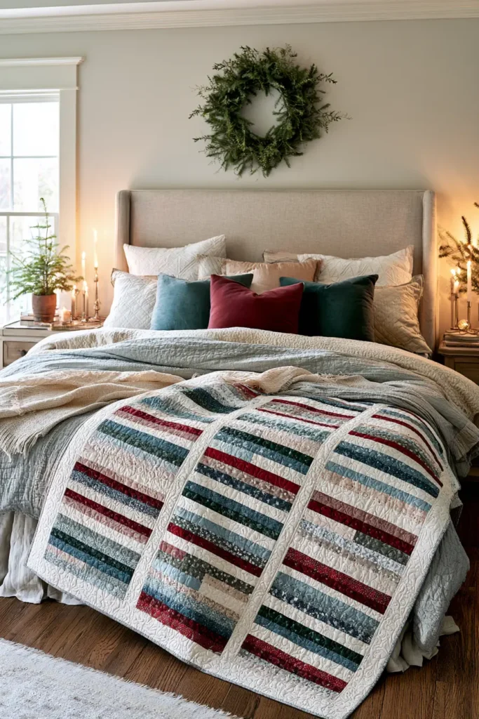 Classic Jelly Roll Race Quilt for a Fast Christmas Finish