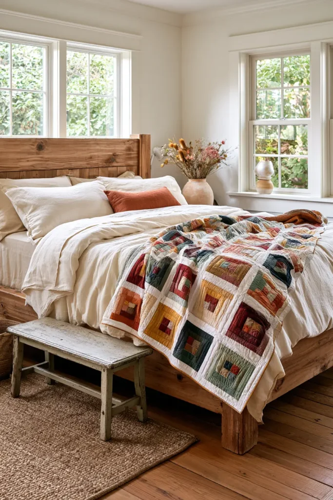 Classic Log Cabin Layer Cake Quilt for Timeless Elegance