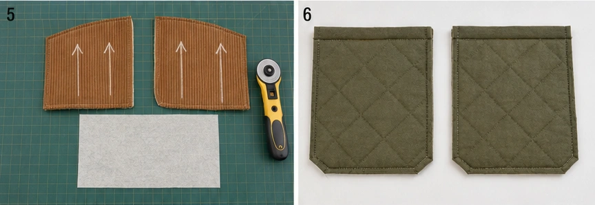 Corduroy-Collar Quilted Barn Jacket for Rich Autumn Texture