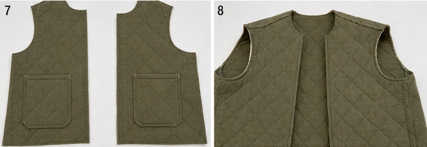 Corduroy-Collar Quilted Barn Jacket for Rich Autumn Texture