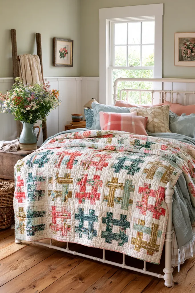Cozy Rail Fence Layer Cake Quilt for Timeless Simplicity