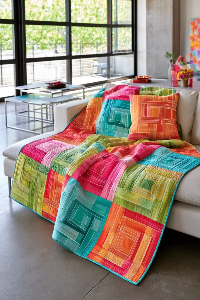 Cozy Rail Fence Layer Cake Quilt for Timeless Simplicity
