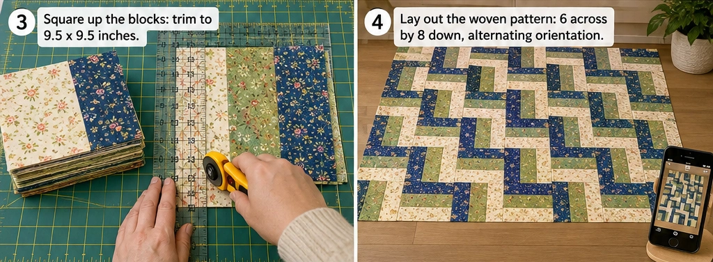 Cozy Rail Fence Layer Cake Quilt for Timeless Simplicity