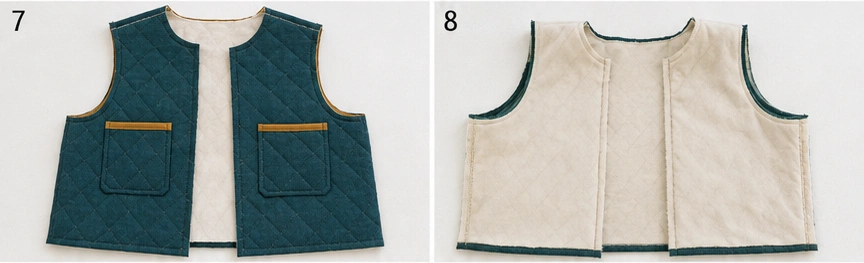 Cropped Quilted Vest for Chic Sweater-Weather Layering