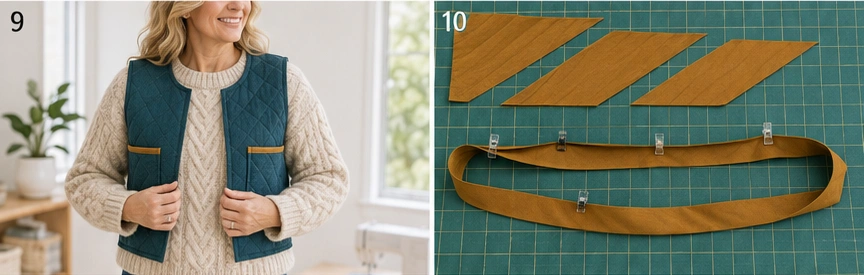 Cropped Quilted Vest for Chic Sweater-Weather Layering