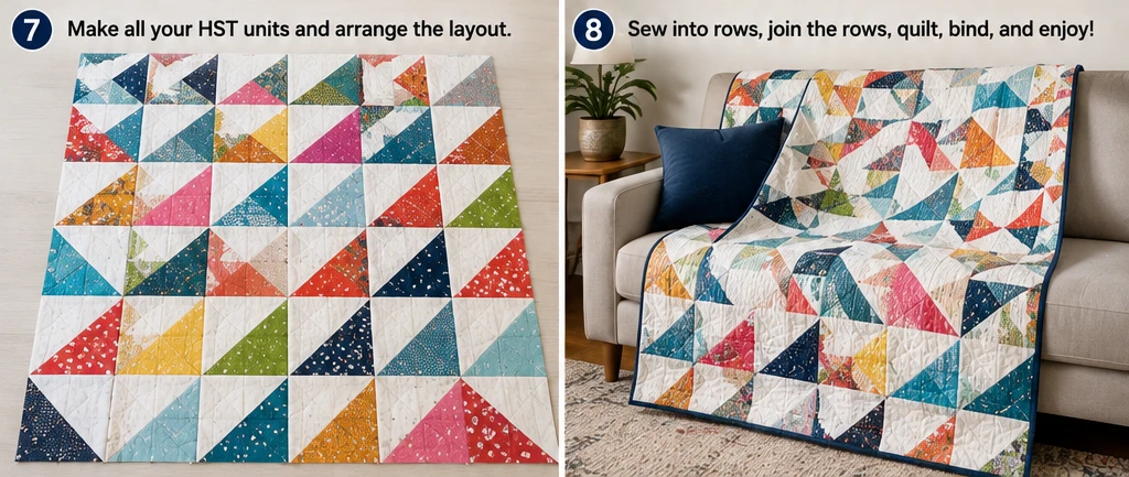 Disappearing Nine Patch Layer Cake Quilt for Stunning Visuals