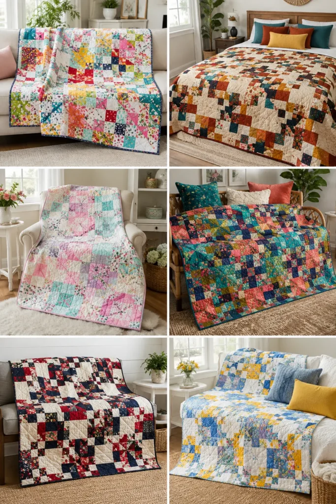 Disappearing Nine Patch Layer Cake Quilt for Stunning Visuals