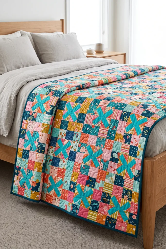 Disappearing Nine Patch Layer Cake Quilt for Stunning Visuals