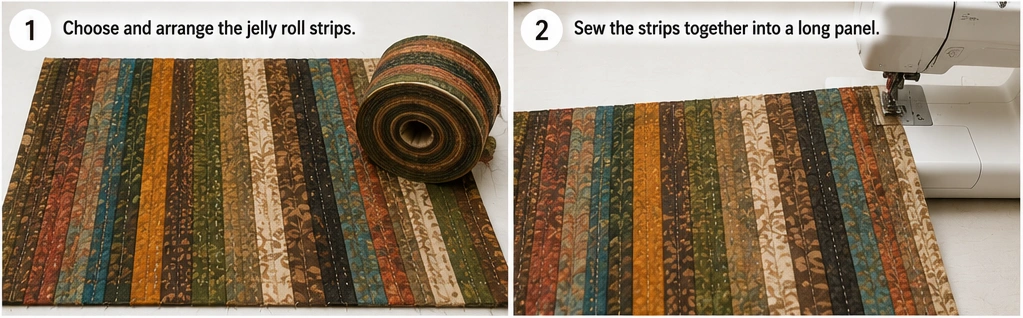 Earthy Boho Jelly Roll Quilted Vests for Relaxed Layering